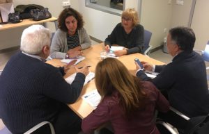 Reunión del equipo de Euroempleo en el Centro de Atención a Drogodependencias, CAD, de Murcia