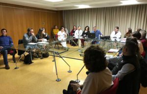Reunión del Programa Euroempleo en el CSM del Hospital Morales Meseguer